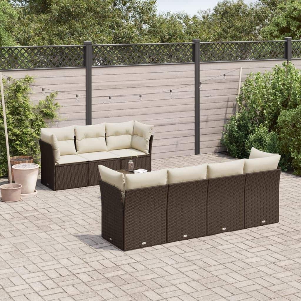 vidaXL Patio Sofa Set Modular Garden Sofa Set Rectangular Modern - 21.7 x 21.7 x 14.6