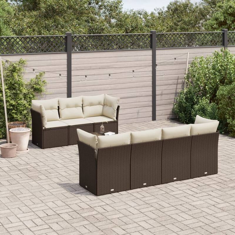 vidaXL Patio Sofa Set Modular Garden Sofa Set Rectangular Modern - 21.7 x 21.7 x 14.6
