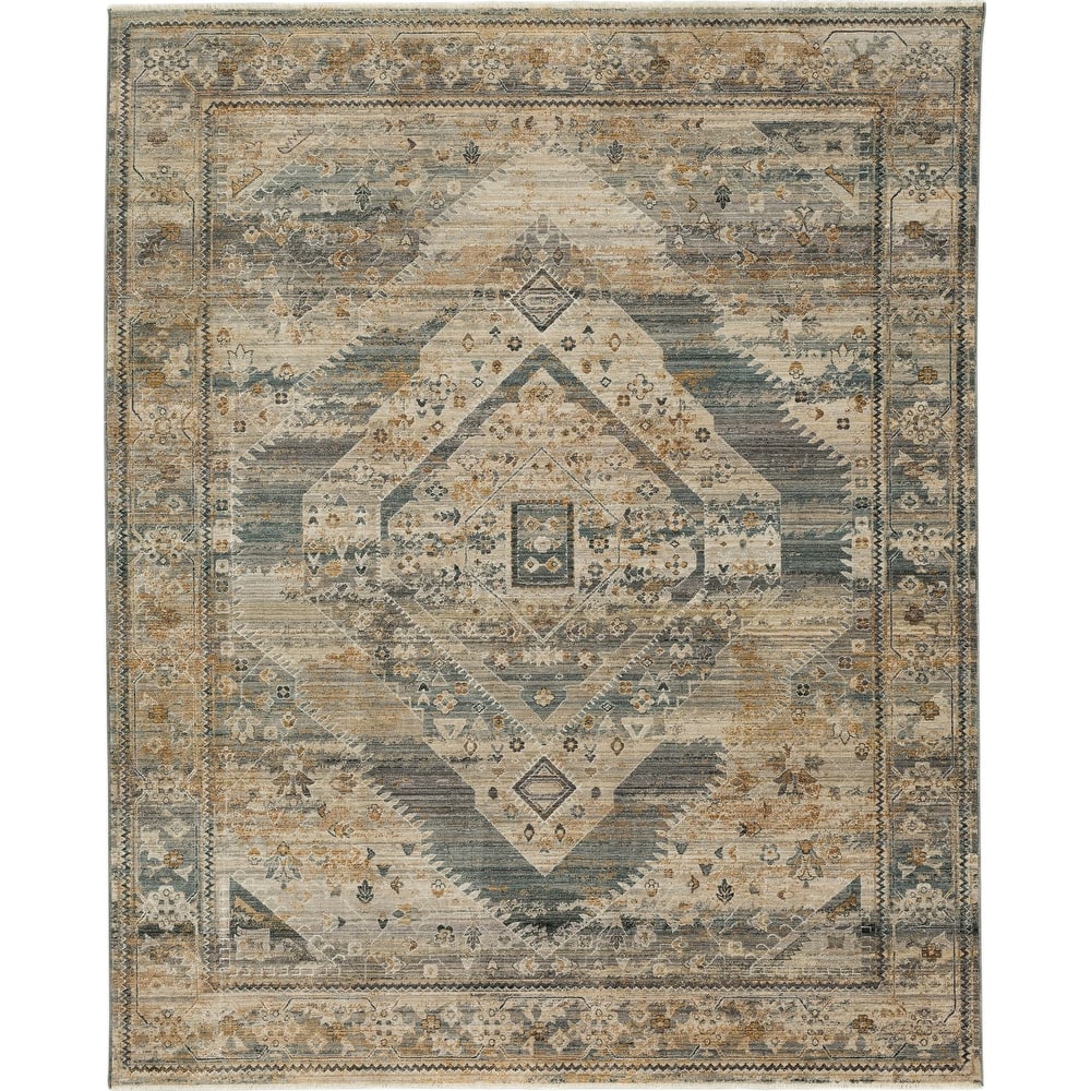 Karastan Gamin Distressed Medallion Area Rug