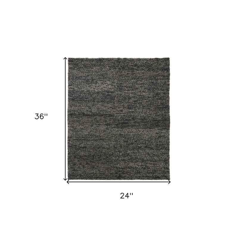 Tivu Distressed Stain Resistant Woven Durable Area Rug By HomeRoots - 2' x 3'