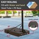 preview thumbnail 5 of 4, Teenagers Portable Basketball Hoop Height Adjustable basketball hoop stand 6.6ft - 10ft