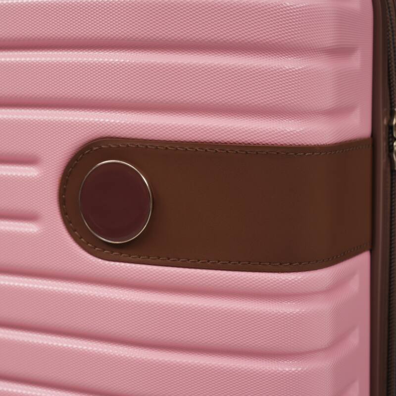 3 Piece Carry on Luggage Set, ABS Hardshell Lightweight Durable Suitcase with Wheels and Duffel Bag & Toiletry Bag, for Travel