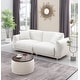 Round Ottoman Set with Storage, Coffee Table and Footstool,Beige - Bed ...