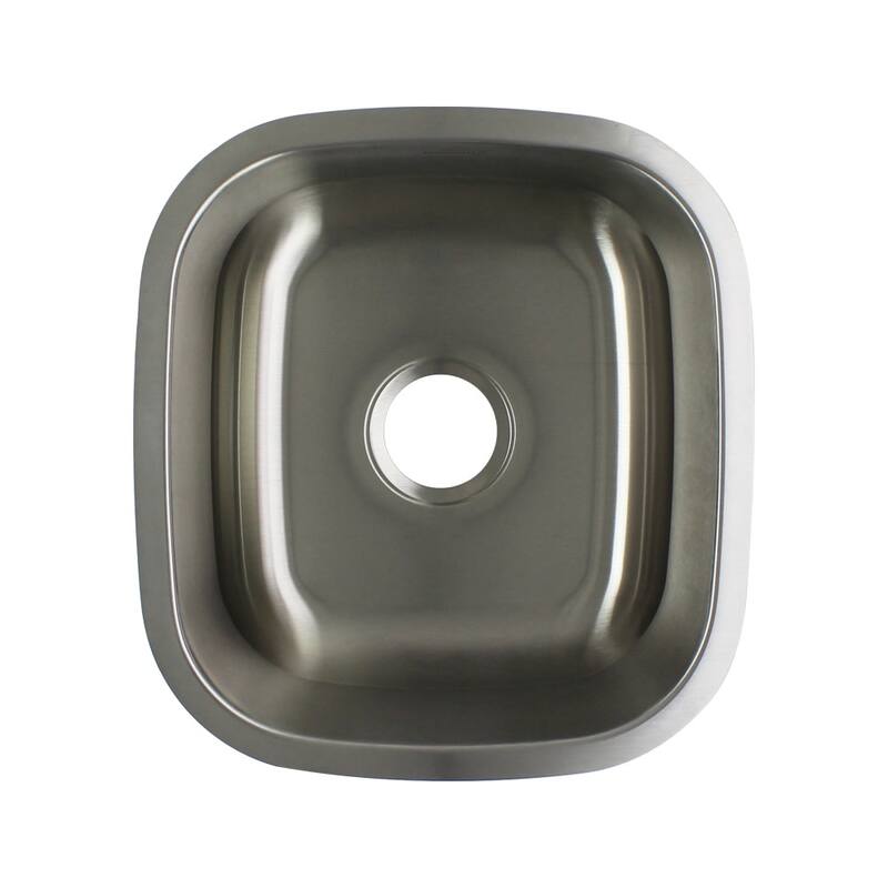 Transolid K-MUSB17189 Meridian 16-1/2" Undermount Single Basin - Stainless Steel