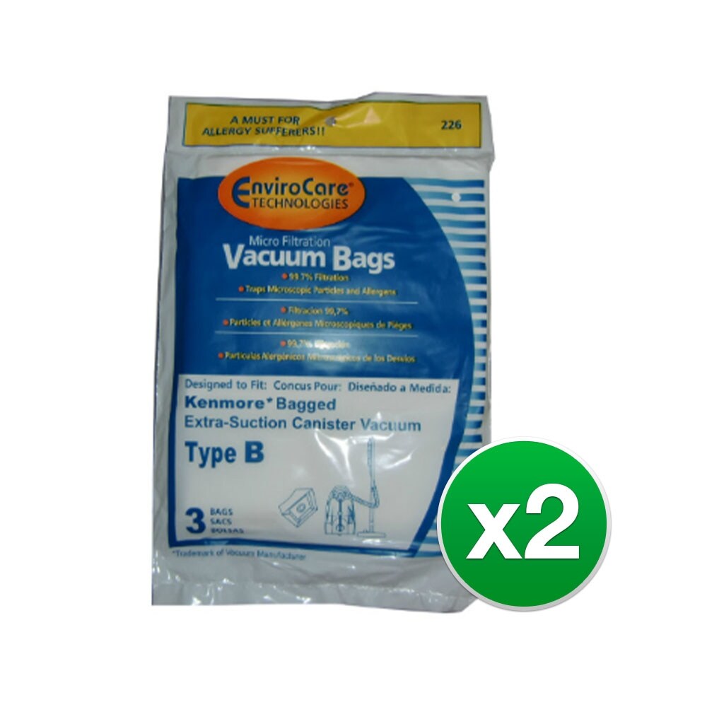 Shop Envirocare Type B Vacuum Bag For Kenmore 20 53278 2 Pack Overstock 26480227