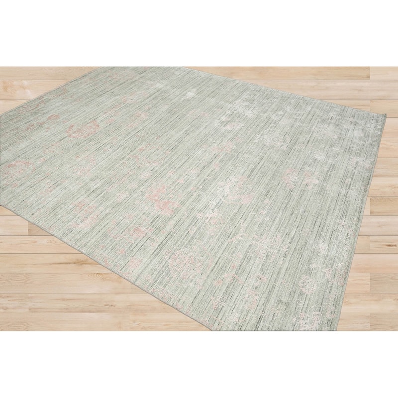 Hand Knotted 100% Wool Modern & Contemporary Oriental Area Rug Beige - 8' 1'' x 9' 9''