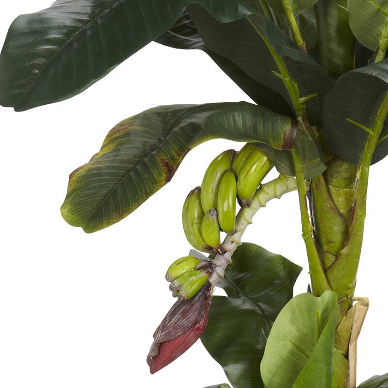 Artificial Banana Tree - 5ft & 3ft Silk Banana Plant with Fruit - Home Office Decor - 5ft.