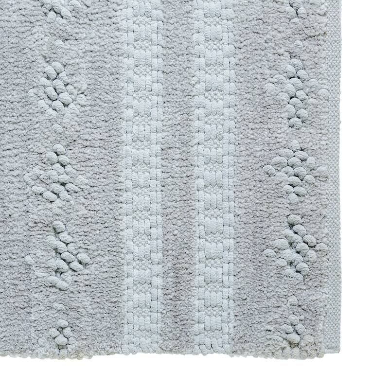 Tahari Home Meera Micro Chenille Bath Rug - 17 x 24 - Harbor mist