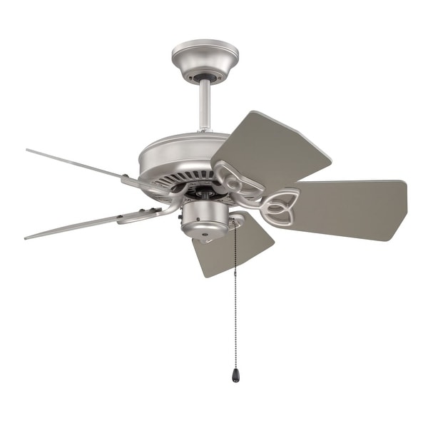Craftmade K10149 Piccolo 30" 5 Blade Indoor / Outdoor Ceiling Fan with Blades Included - Brushed Satin Nickel