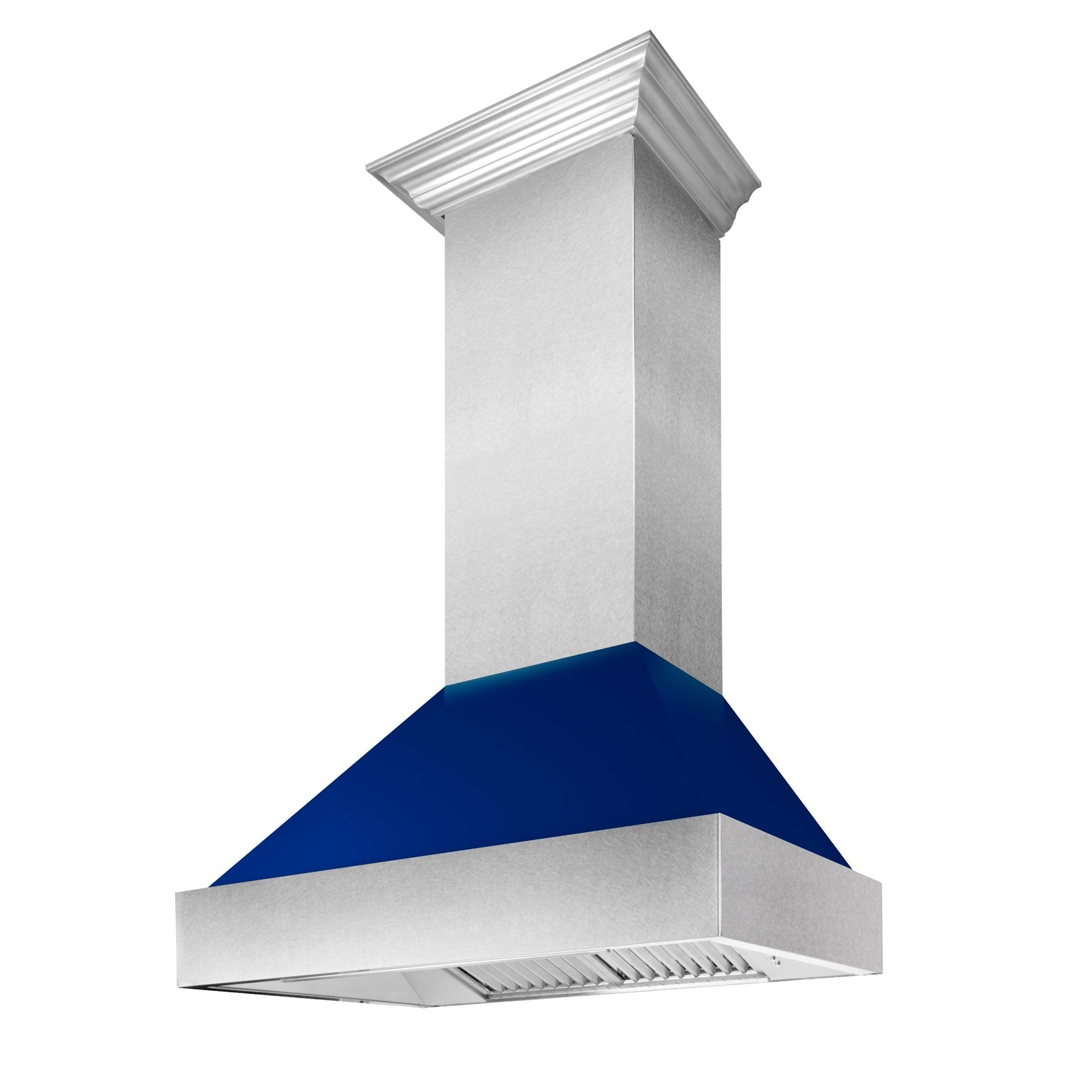 Zline Kitchen and Bath 48" Ducted DuraSnow Stainless Steel Range Hood with Color Shell