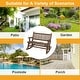 preview thumbnail 16 of 24, Outsunny 2-Person Wooden Rocking Chair Rocker Bench with Relaxing Swinging Motion