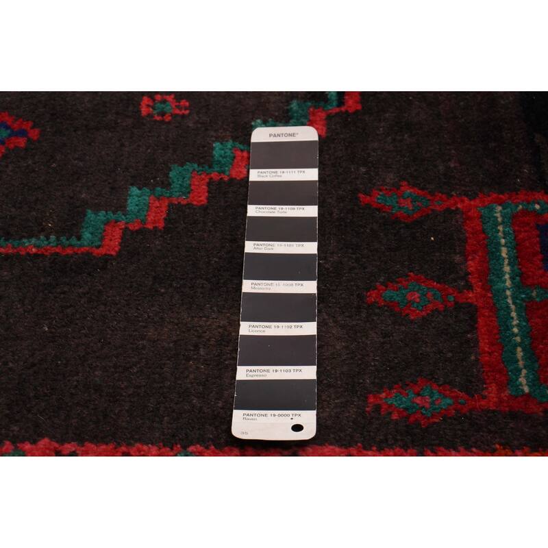 ECARPETGALLERY Hand-knotted Konya Anatolian Black Wool Rug - 4'4 x 7'10