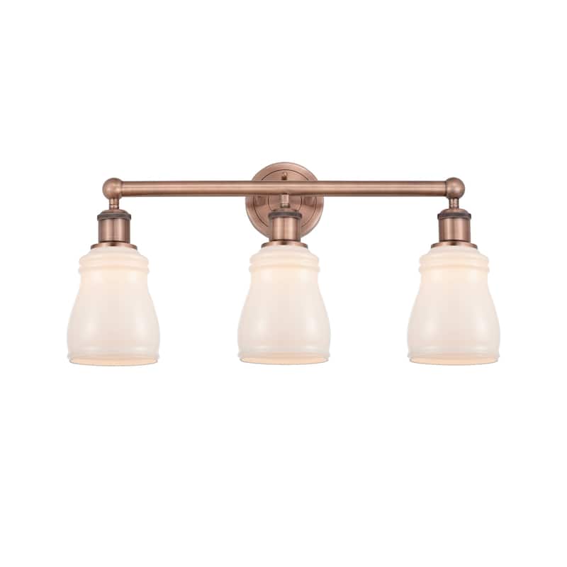 Innovations Lighting 616-3W-12-23 Ellery Vanity Ellery 3 Light 23" - Antique Copper / White