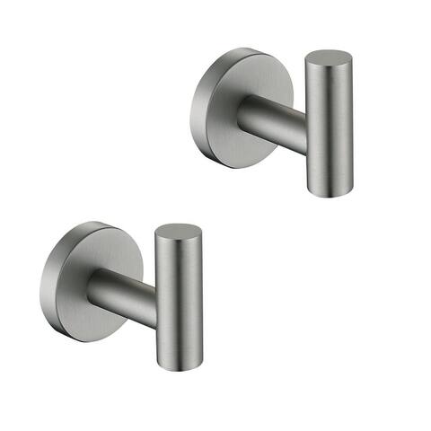 Bathroom Robe and Towel Hook in Stainless Steel (Set of 2)