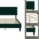 preview thumbnail 14 of 27, Queen Size Platform Bed w/ Upholstered Headboard for Kids Teens Adults
