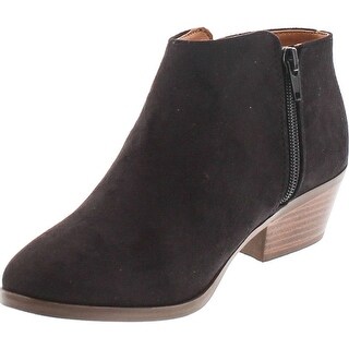 black bootie low heel