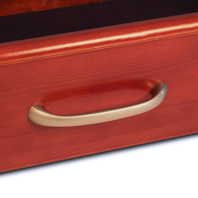 John Louis Home Solid Wood Reach-In Closet System with 6-Drawers Red Mahogany