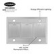 preview thumbnail 6 of 9, Cosmo 36 in. Ducted Island Mount Range Hood in Stainless Steel with LED Lighting, Permanent Filters