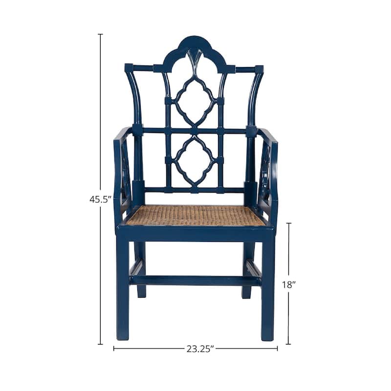 Italian Ivory Arm Chair, Mahogany