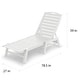 preview thumbnail 3 of 15, POLYWOOD Nautical Outdoor Stackable Chaise Lounge