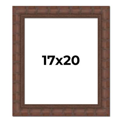17x20 Frame Pewter Solid Wood Picture Frame Width 1.625 Inches | Interior Frame Depth 0.6875 Inches