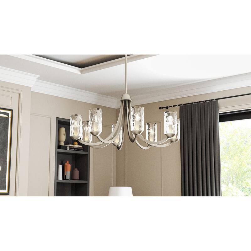 Allard 8-Light Brushed Nickel Chandelier