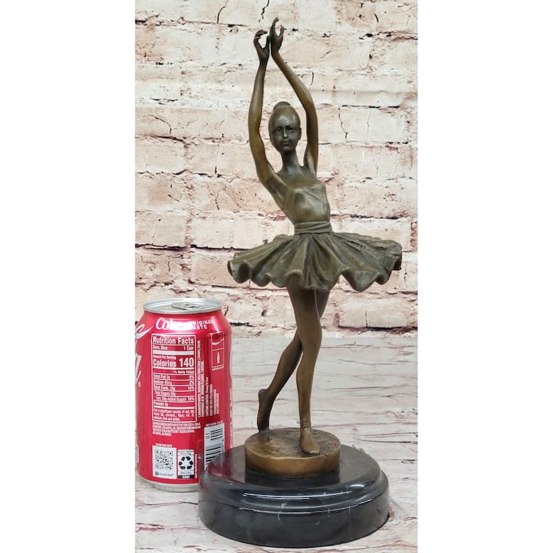 Hot Cast Bronze Prima Ballerina Dancer Girl Bronze Sculpture Figure By Milo
