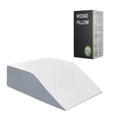 Onetan, Leg Elevation Pillow, Blood Circulation, Leg Swelling Relief and Sciatica Pain Relief, Removable Cover, 21-Inch , White