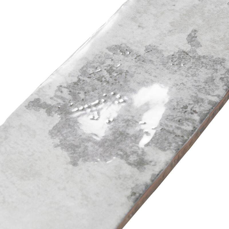 Merola Tile Biarritz Grey 3" x 12" Ceramic Wall Tile