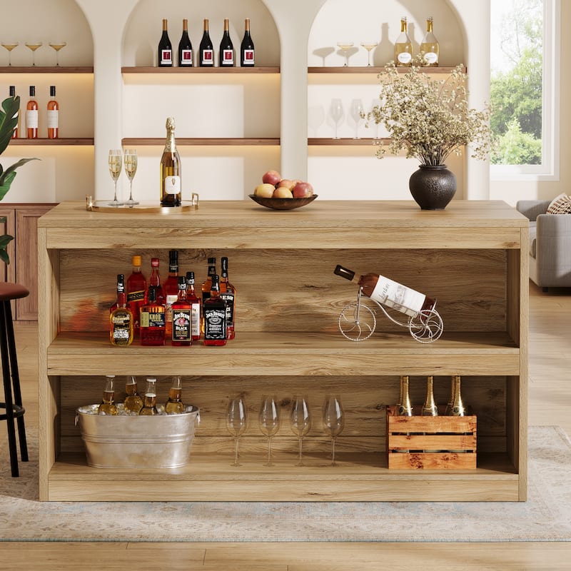 3-Tier Modern Bar Table for Home Pub, Bistro