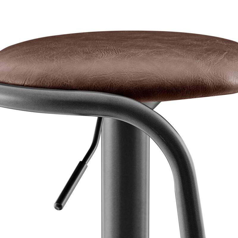 NPD Furniture Elijah PU Gaslift Bar Stool (Set of 2)