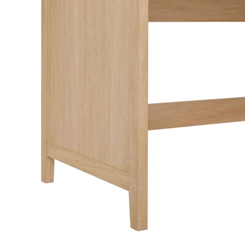 Middlebrook Designs Waterfall Desk with Center Drawers