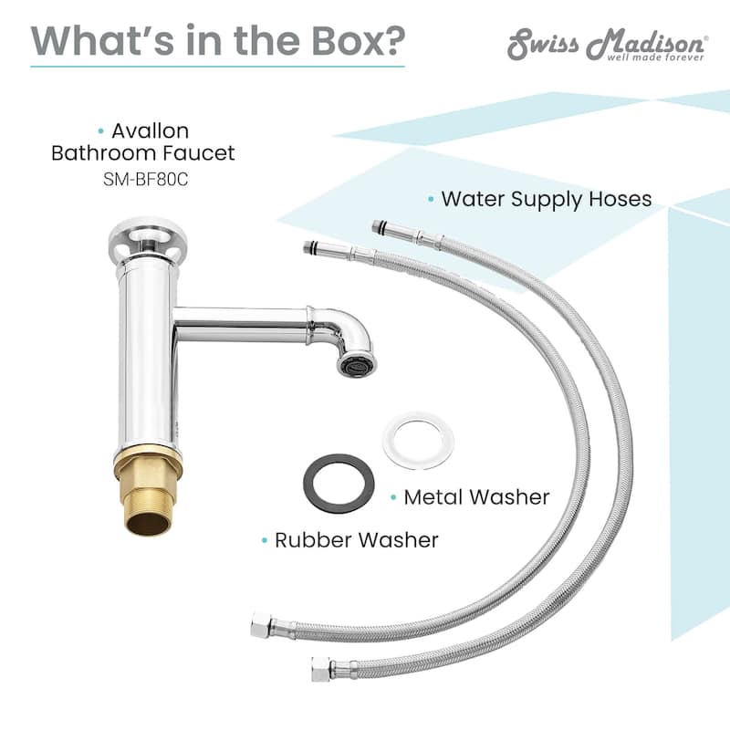 Swiss Madison SM-BF80 Avallon 1.2 GPM Single Hole Bathroom Faucet