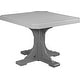 preview thumbnail 33 of 43, Poly Lumber Square Table Dining Height - Dove Grey & Slate