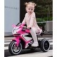 preview thumbnail 33 of 36, 6V Ride-On Motorcycle for Kids with MP3 Music Player, Headlights, and LED Wheels
