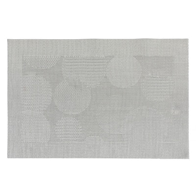 Vinyl Placemat (Bubbles) (Silver) - Set of 12