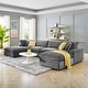 preview thumbnail 4 of 75, Commix Down Filled Overstuffed Velvet 6-Piece Sectional Sofa