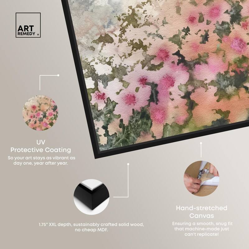 Roseate Remnants Canvas by Art Remedy