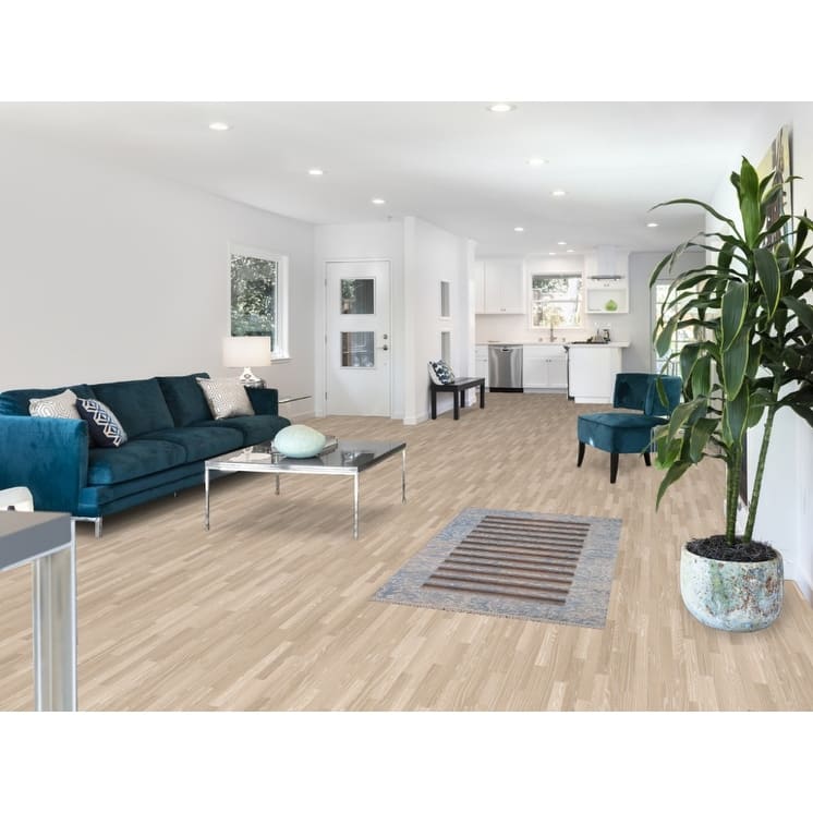 Multi-Color Striped Abstract Modern Accent Rug Handmade Wool Carpet - 2'8"x 4'10"