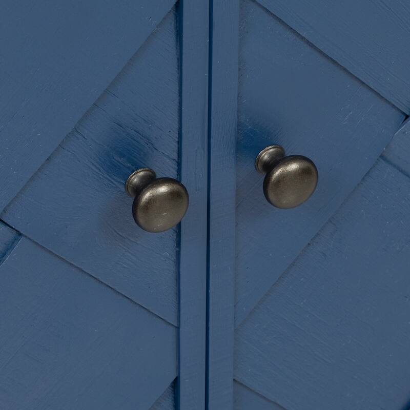 Luxury 59.8" MDF Cabinet with Adjustable Shelves for Living Room