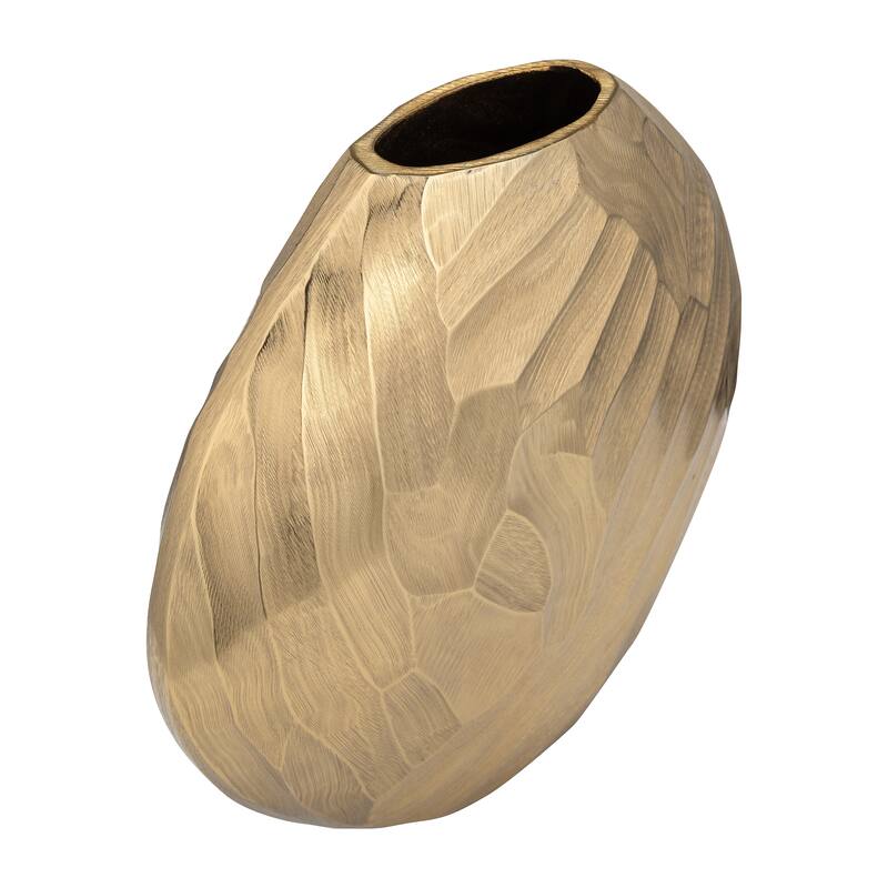 Modern Round Metal Table Vase - Flower Vase