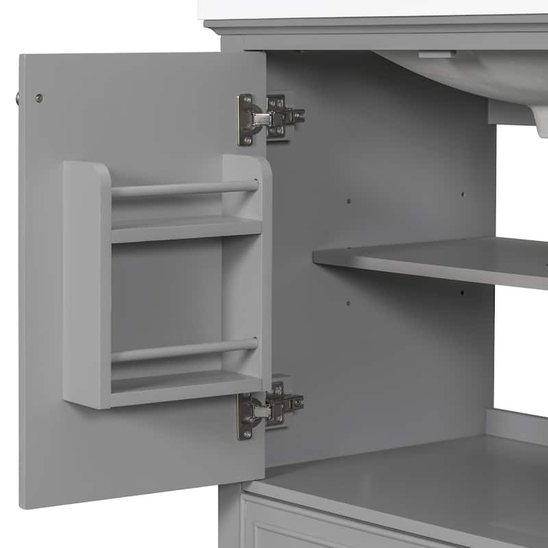 30" Bathroom Vanity without Sink,with Doors and Drawer