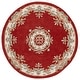preview thumbnail 10 of 92, SAFAVIEH Handmade Aubusson Hrachuhi Traditional Wool Rug 6' Round - Rust/Ivory