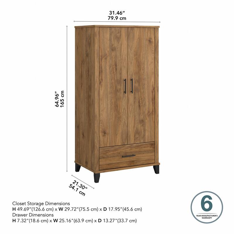 Somerset Large Armoire Cabinet by Bush Furniture
