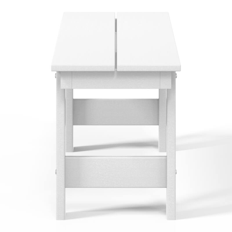 Polytrends Shoreside 6-Piece Side Chair Dining Set With Bench