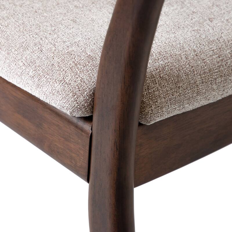 Furniture of America Abigail V Mid-century Modern Rich Walnut Handmade Rubberwood Counter Height Dining Chairs (Set of 2)