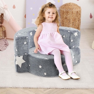 2 in 1 Convertible Kids Sofa Toddler Reading Chair Sofa Couch