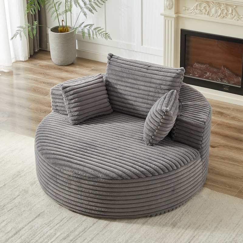 GDFStudio - Emberwood Corduroy Single Sofa Cloud Recliner