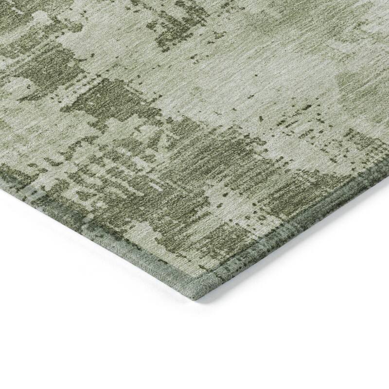 HomeRoots Abstract Transitional Rectangle Outdoor Rug