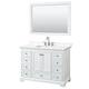 Option White / White Quartz Top / Polished Chrome